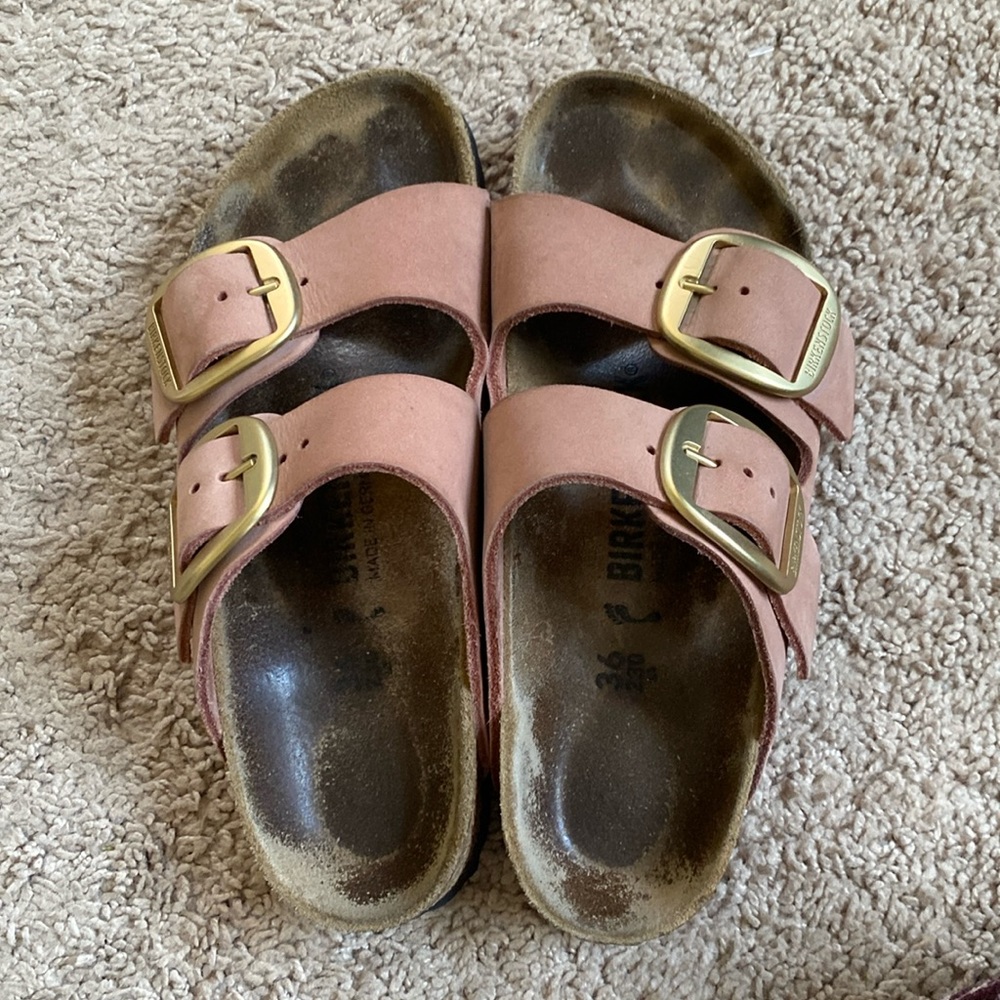 Birkenstock womens Arizona big buckle size 36 rose